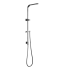 Square Brushed Nickel Shower Station without Shower Head and Handheld Shower