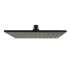 Square Gun Metal Grey Brass Rainfall Shower Head 250mm