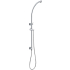 Round Chrome Shower Station without Shower Head and Handheld Shower