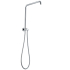 Round Chrome Shower Station without Shower Head and Handheld Shower