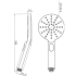 Round Black Handheld Shower(ABS)
