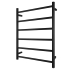 Chrome Black Electric Heated Towel Rack 6 Bars