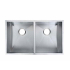 304 Stainless Steel Hand-made Double Bowl Kitchen Sink 820*457*230mm