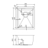 304 Stainless Steel Hand-made Single Bowl Kitchen Sink(Round Edges)380*440*200mm