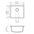 Carysil Magic Salsa White Single Bowl Granite Kitchen Sink 457*406mm