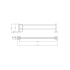 600mm Otus Slimline Double Towel Rail Brushed Stainless Steel