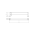 900mm Otus Slimline Double Towel Rail Brushed Stainless Steel