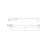 600mm Otus Slimline Single Towel Rail Brushed Stainless Steel