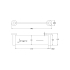 Otus Slimline Metal Shelf Brushed Stainless Steel