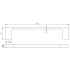 Cora  Single Towel Rail 600mm Brushed Gold