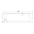 Cora  Single Towel Rail 800mm Gun Metal 