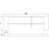 Cora  Double Towel Rail 800mm Brushed Gold
