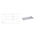 Cora Towel Shelf 600 mm Chrome & White