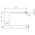 Cora Round Cornered Rectangle Paper Holder Gun Metal