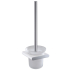 Cora Toilet Brush Holder Chrome & White