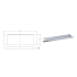 Cora Cosmetic Shelf Chrome & White