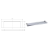 Cora Cosmetic Shelf Chrome