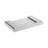 Cora Round Cornered Rectangle Soap Holder Brushed Nickel