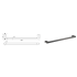Flores Single Towel Rail 600 mm Gunmetal