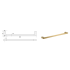 Flores Single Towel Rail 800 mm Brushed Gold