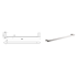 Flores Single Towel Rail 800 mm Brushed Nickel