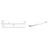 Flores Single Towel Rail 800 mm Chrome