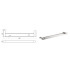 Flores Double Towel Rail 600 mm Brushed Nickel