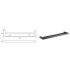 Flores Double Towel Rail 600 mm Gunmetal