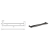 Flores Double Towel Rail 800 mm Gunmetal