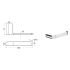 Flores Toilet Roll Holder Brushed Nickel