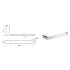 Flores Towel Bar Brushed Nickel