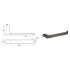 Flores Towel Bar Gunmetal