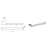 Flores Towel Bar Chrome
