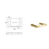 Flores Soap Holder Brushed Gold