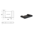 Flores Soap Holder Matt Black