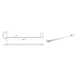 Ceram Single Towel Rail 600 mm Brushed Nickel