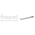 Ceram Double Towel Rail 600 mm Chrome