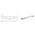 Ceram Double Towel Rail 800 mm Brushed Nickel