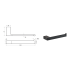 Ceram Towel Bar Matt Black