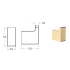 Ceram Robe Hook Brushed Gold