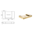 Ceram Soap Holder Brushed Gold