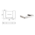 Ceram Soap Holder Brushed Nickel