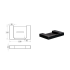 Ceram Soap Holder Matt Black