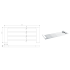 Eden Towel Shelf 600 mm Chrome