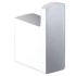 Eden Robe Hook Chrome & White