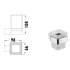 Rosa Tumbler Holder Mirror Polish