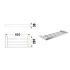 Rosa Towel Shelf Mirror Polish