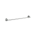 Clasico Single Towel Rail 800mm in Brushed Nickel