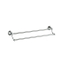 Clasico Double Towel Rail 800mm Chrome
