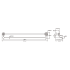 Clasico Double Towel Rail 800mm Chrome